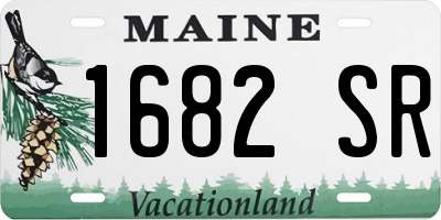 ME license plate 1682SR