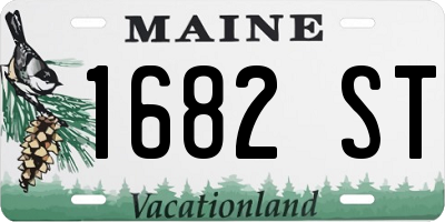 ME license plate 1682ST