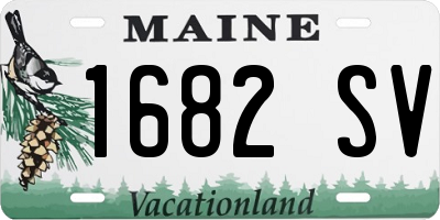 ME license plate 1682SV