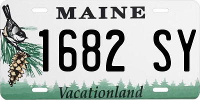 ME license plate 1682SY