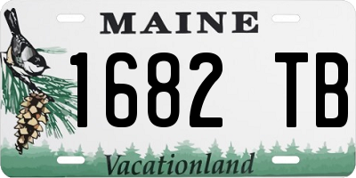 ME license plate 1682TB