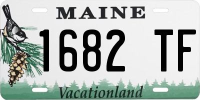 ME license plate 1682TF