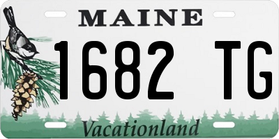 ME license plate 1682TG