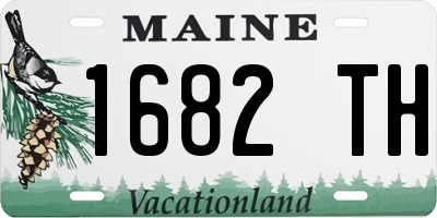 ME license plate 1682TH