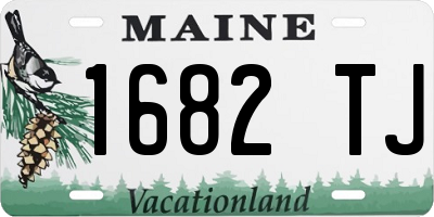 ME license plate 1682TJ