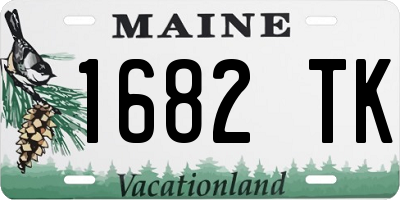 ME license plate 1682TK