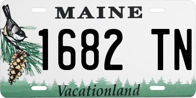 ME license plate 1682TN