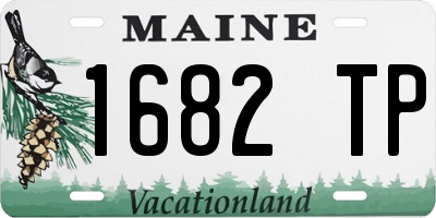 ME license plate 1682TP