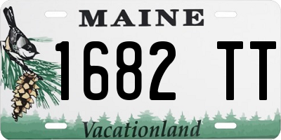 ME license plate 1682TT