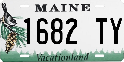 ME license plate 1682TY