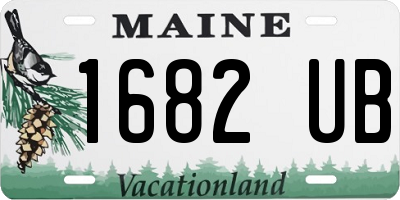 ME license plate 1682UB
