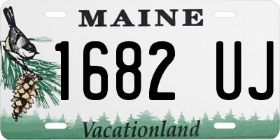 ME license plate 1682UJ