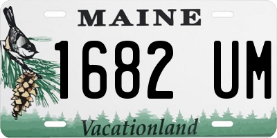 ME license plate 1682UM