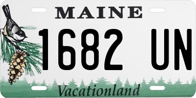 ME license plate 1682UN