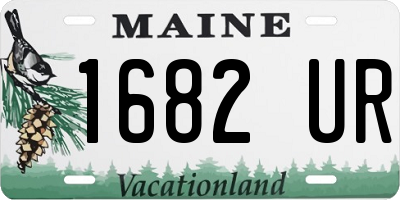 ME license plate 1682UR