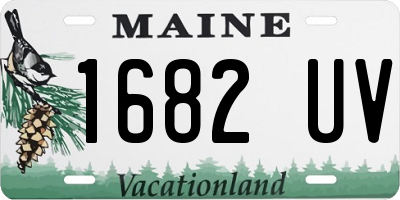 ME license plate 1682UV
