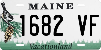 ME license plate 1682VF
