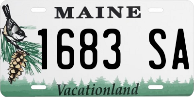 ME license plate 1683SA