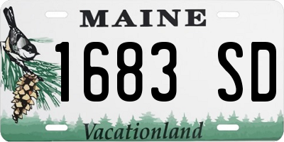 ME license plate 1683SD