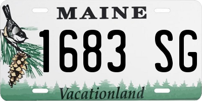 ME license plate 1683SG