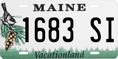 ME license plate 1683SI
