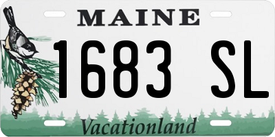 ME license plate 1683SL