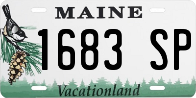 ME license plate 1683SP