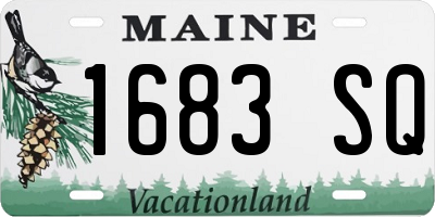 ME license plate 1683SQ