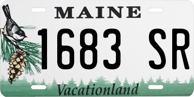 ME license plate 1683SR