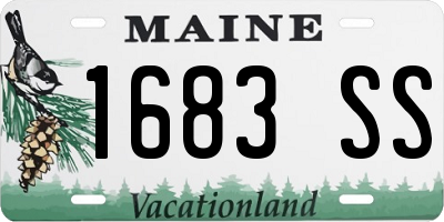 ME license plate 1683SS