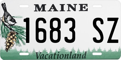 ME license plate 1683SZ