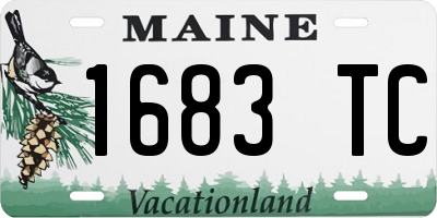 ME license plate 1683TC