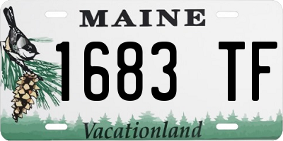 ME license plate 1683TF
