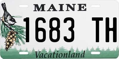 ME license plate 1683TH