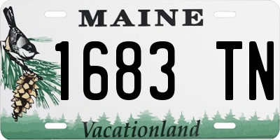ME license plate 1683TN