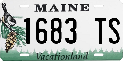 ME license plate 1683TS