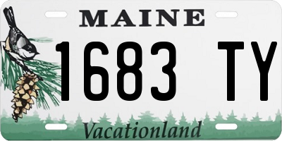 ME license plate 1683TY
