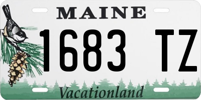 ME license plate 1683TZ