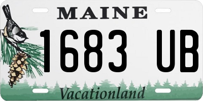 ME license plate 1683UB