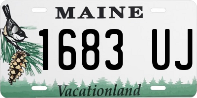 ME license plate 1683UJ
