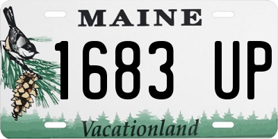 ME license plate 1683UP
