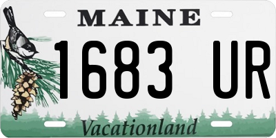 ME license plate 1683UR