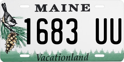 ME license plate 1683UU