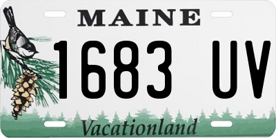 ME license plate 1683UV