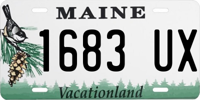 ME license plate 1683UX