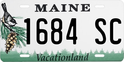 ME license plate 1684SC