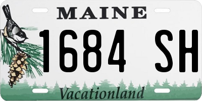 ME license plate 1684SH