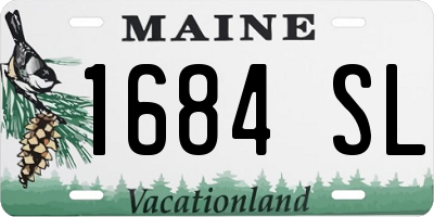 ME license plate 1684SL