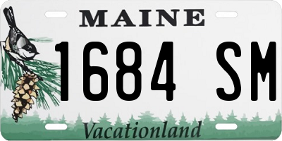 ME license plate 1684SM