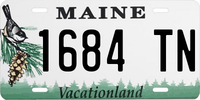 ME license plate 1684TN